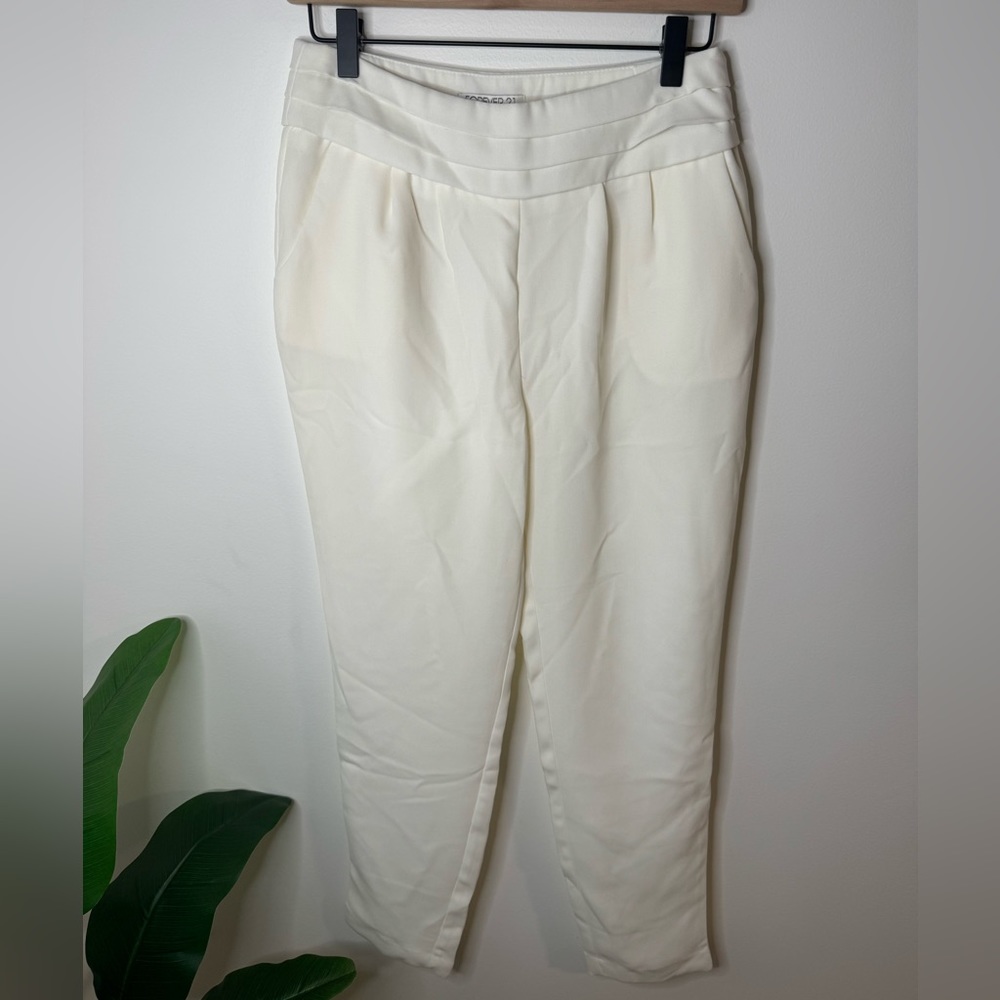 Forever 21 Pants White - 4
